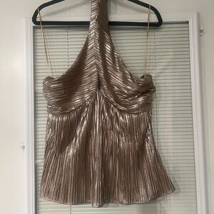 Anthropologie Monte Shimmer V-Neck Tank Top NEW Size Large